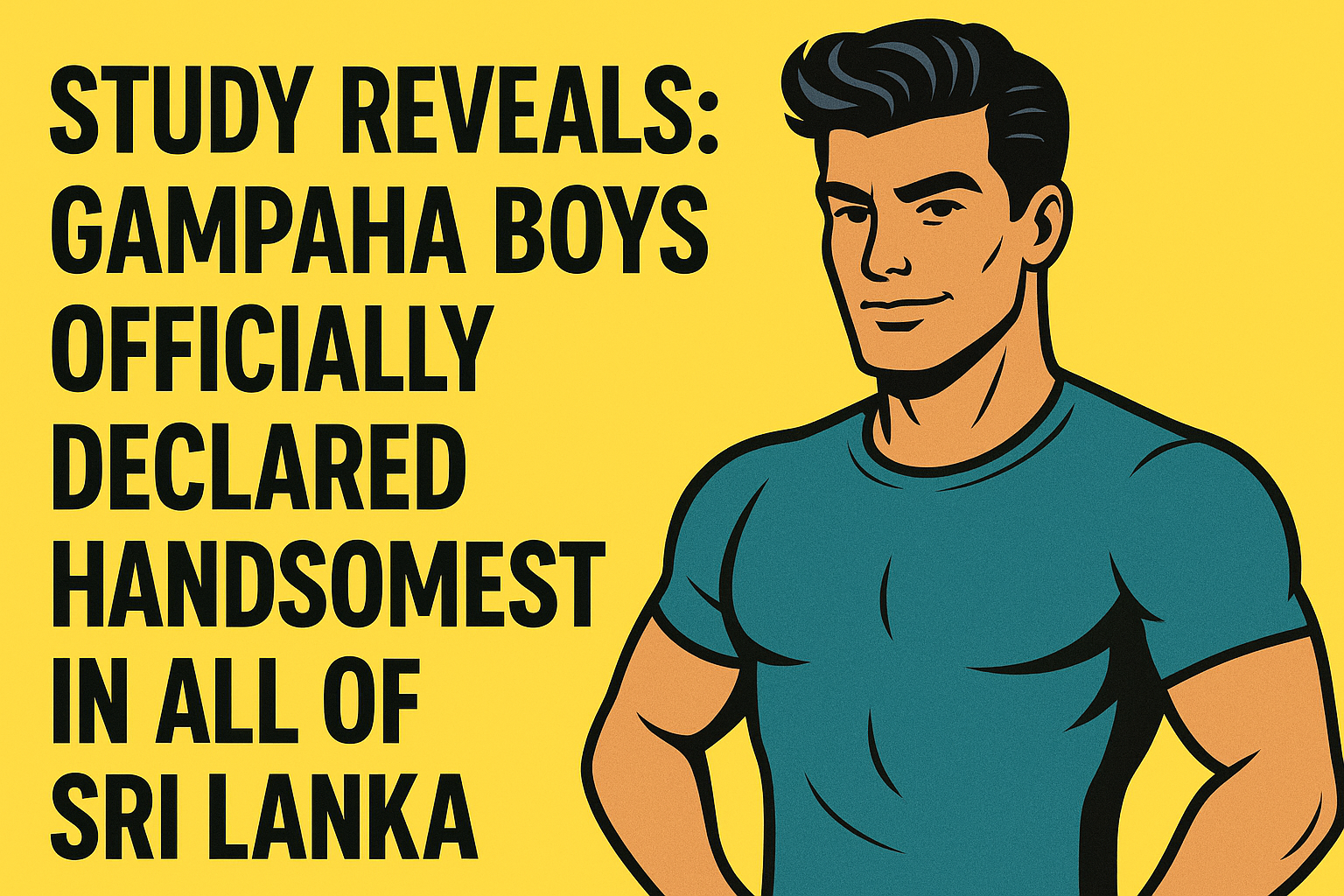 Gampaha Boys Satirical Illustration